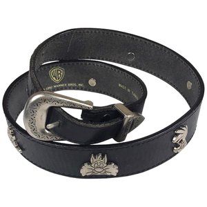 Vintage Warner Bros Looney Tunes Studded Leather Belt
